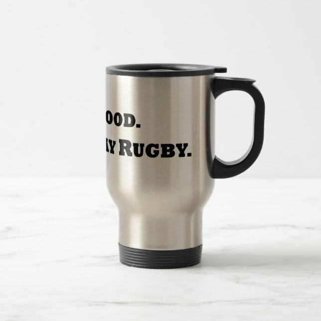 Mug De Voyage Donnez le sang. Jouez au rugby (Droit)