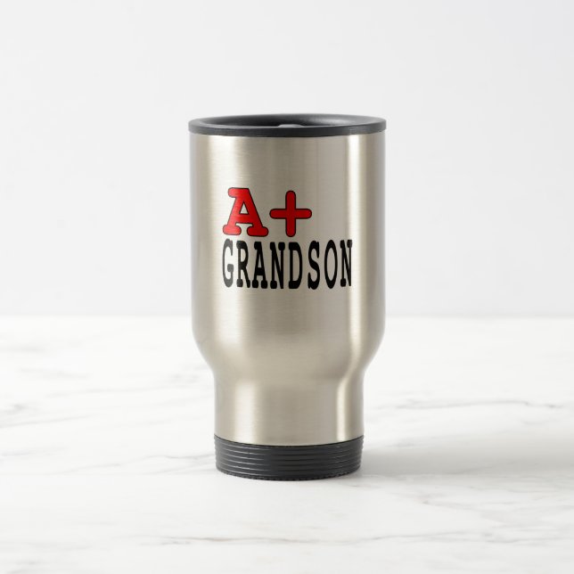 Mug De Voyage Dons amusants pour petits-fils : A+ Grand (Centre)