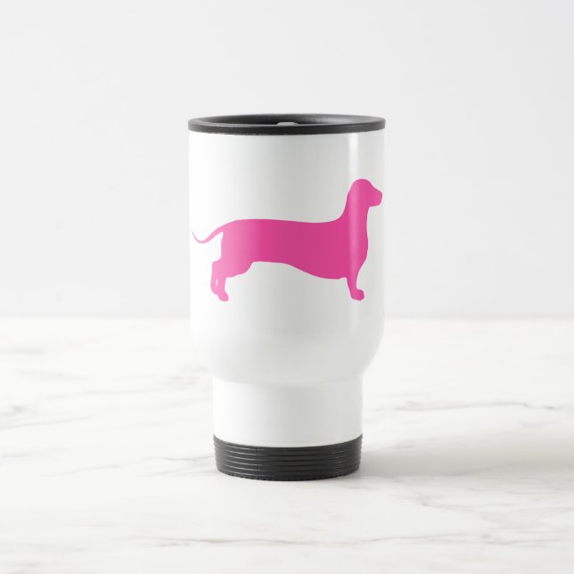 Mug De Voyage Doxie rose (Centre)