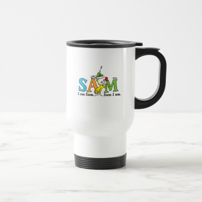 Mug De Voyage Dr. Seuss | Je suis Sam. Sam je suis. (Droite)