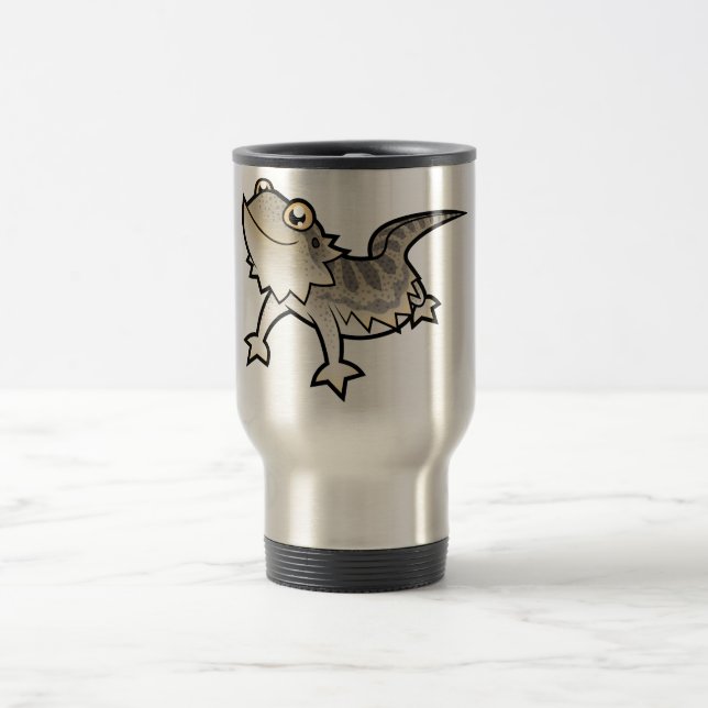 Mug De Voyage Dragon barbu de bande dessinée/dragon de Rankin (Centre)