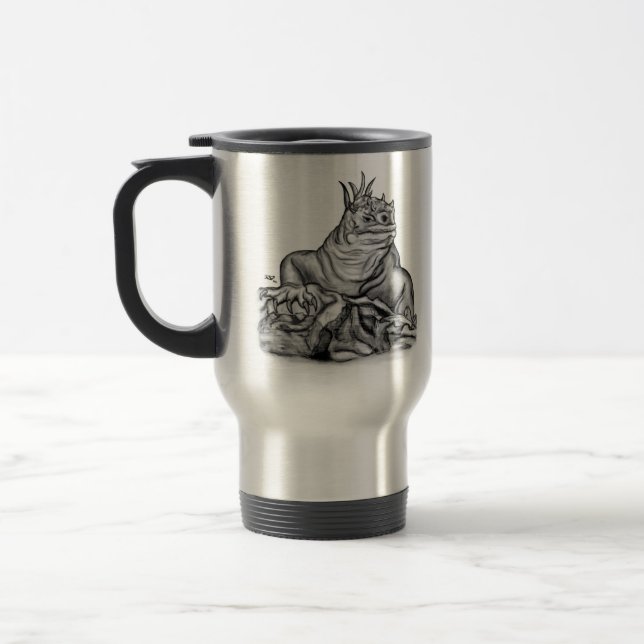 Mug De Voyage Dragon sur le rocher (Gauche)