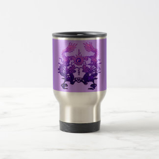 Mug De Voyage Dragons CHINOIS de pourpre de NOUVELLE ANNÉE