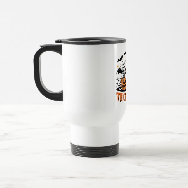 Mug De Voyage Dragons de chauve-souris sur Citrouille (Gauche)