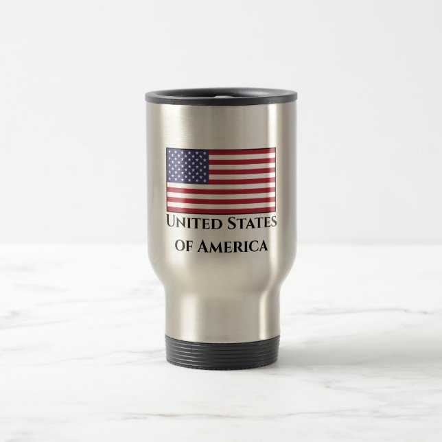 Mug De Voyage Drapeau américain (Centre)