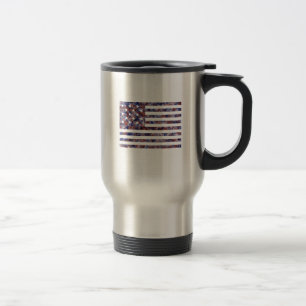 Mug De Voyage Drapeau américain à 15 étoiles