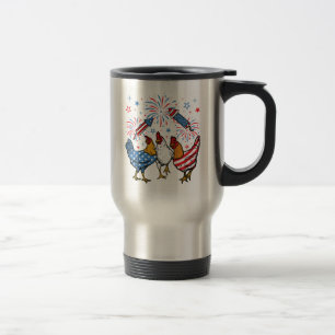 Mug De Voyage Drapeau américain Drapeau 4 juillet patriotique