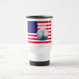 Mug De Voyage Drapeau Américain Et Aigle