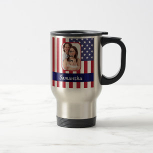 Mug De Voyage Drapeau américain patriotique personnalisé