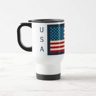 Mug De Voyage Drapeau américain Voyage café Mug cadeau