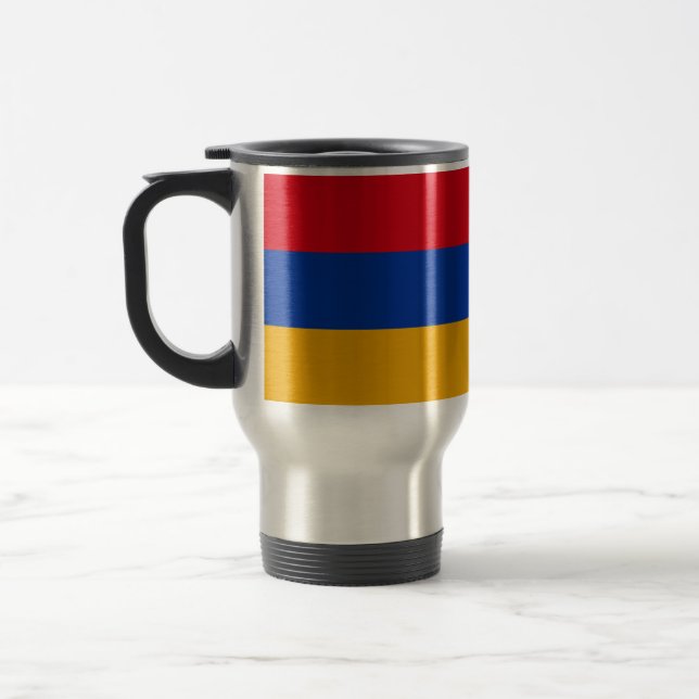 Mug De Voyage Drapeau arménien patriotique (Gauche)