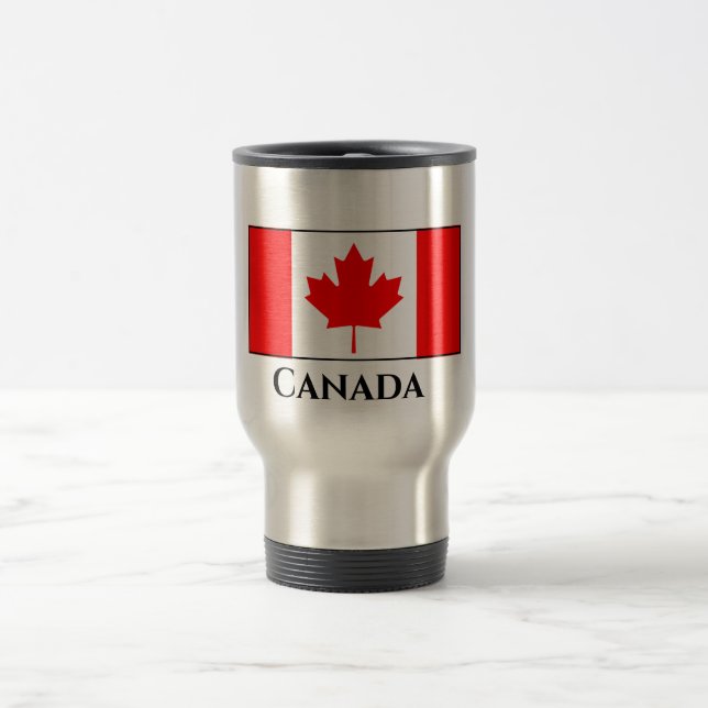 Mug De Voyage Drapeau canadien (Centre)