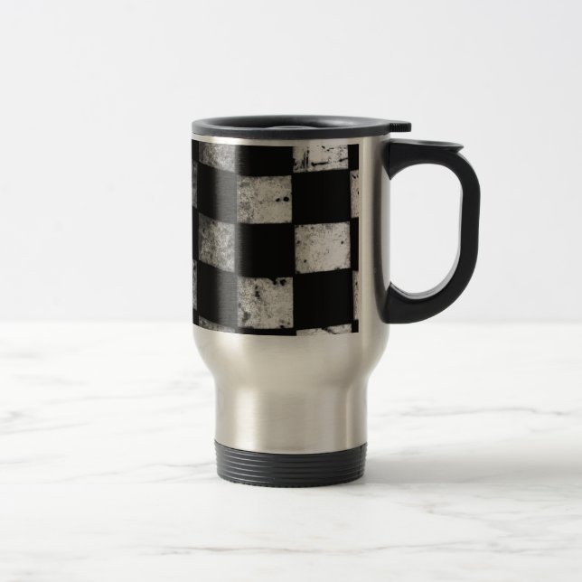 Mug De Voyage Drapeau Checkered (Droit)
