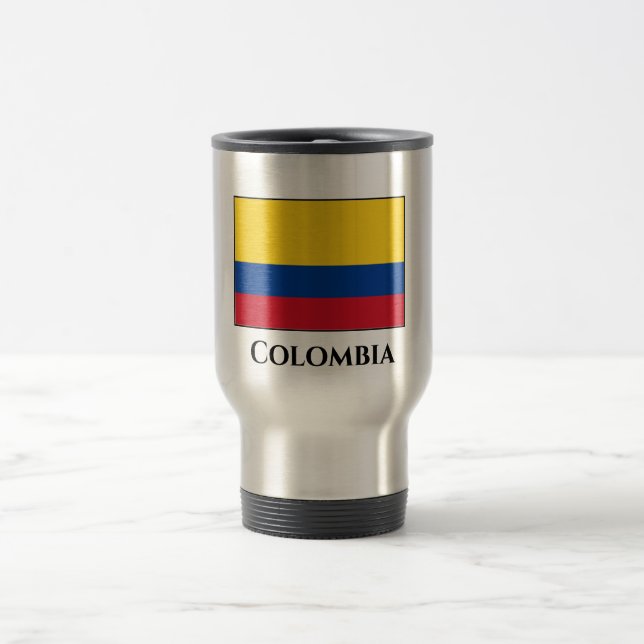Mug De Voyage Drapeau Colombie (Colombie) (Centre)