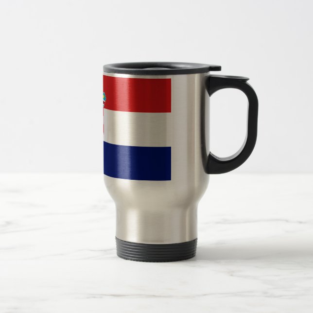 Mug De Voyage Drapeau croate - Trobojnica (Droit)