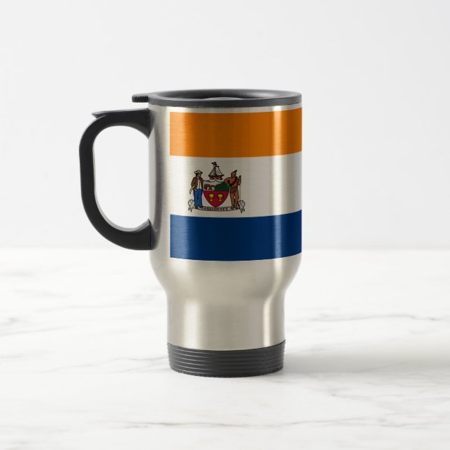 Mug De Voyage Drapeau d'Albany, New York (Gauche)