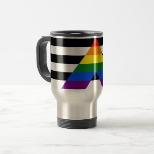 Mug De Voyage Drapeau d'allié straight de SlipperyJoe, arc-en-ci