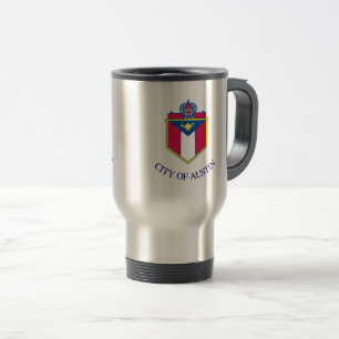 Mug De Voyage Drapeau d'Austin, Texas