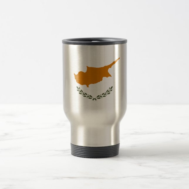 Mug De Voyage Drapeau de Chypre (Centre)