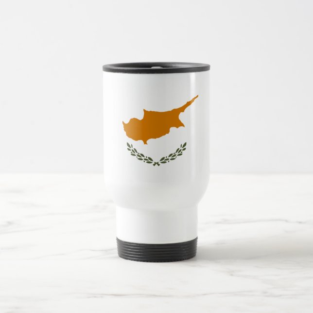 Mug De Voyage Drapeau de Chypre (Centre)