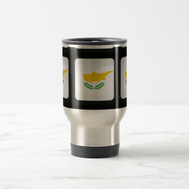 Mug De Voyage Drapeau de Chypre (Centre)