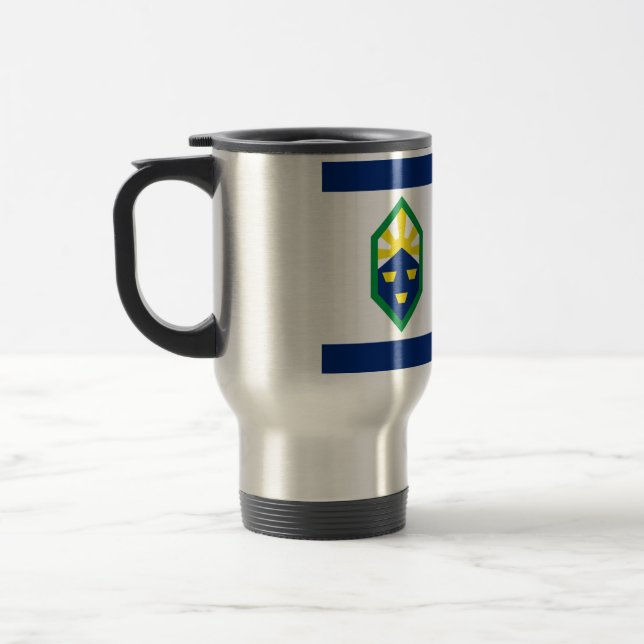 Mug De Voyage Drapeau de Colorado Springs, Colorado (Gauche)