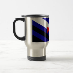 Mug De Voyage Drapeau de fierté de jeu de chiots de SlipperyJoe
