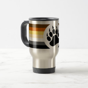 Mug De Voyage Drapeau de fierté de l'ours gay très cool Patte d'