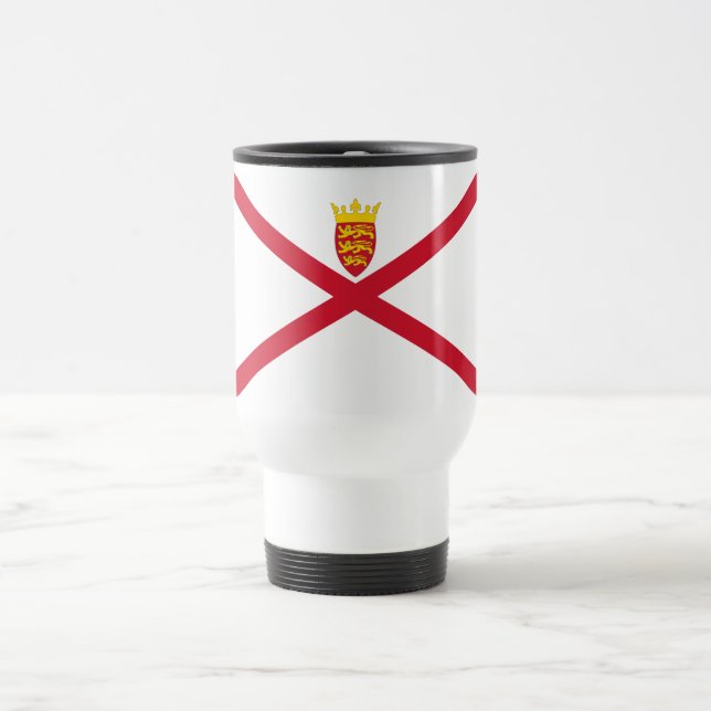 Mug De Voyage Drapeau de Jersey (Centre)