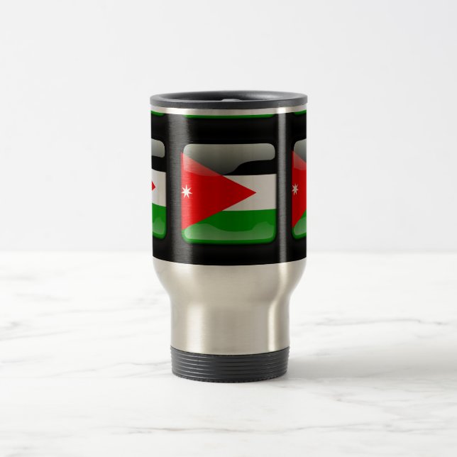 Mug De Voyage Drapeau de Jordanie (Centre)