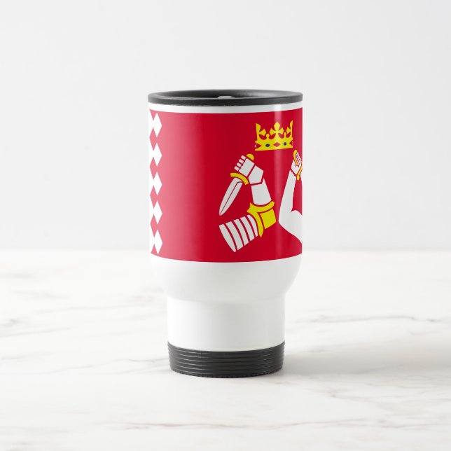 Mug De Voyage Drapeau de la Carélie du Nord (Centre)