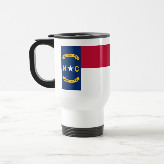 Mug De Voyage Drapeau de la Caroline du Nord (Gauche)
