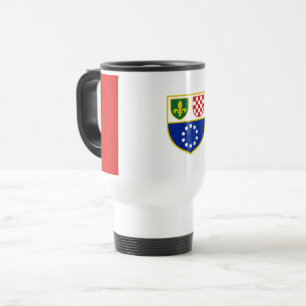 Mug De Voyage Drapeau de la Fédération de Bosnie-Herzégovine