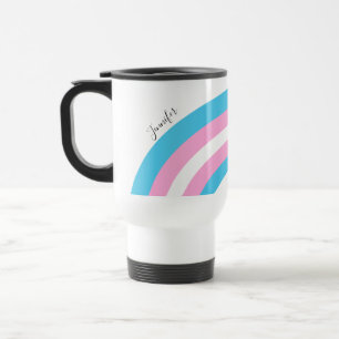 Mug De Voyage Drapeau de la fierté arc-en-ciel transgenre person