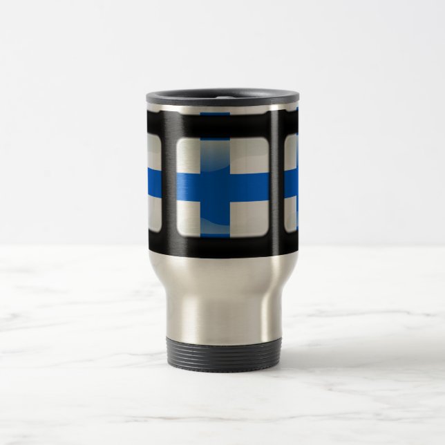 Mug De Voyage Drapeau de la Finlande (Centre)