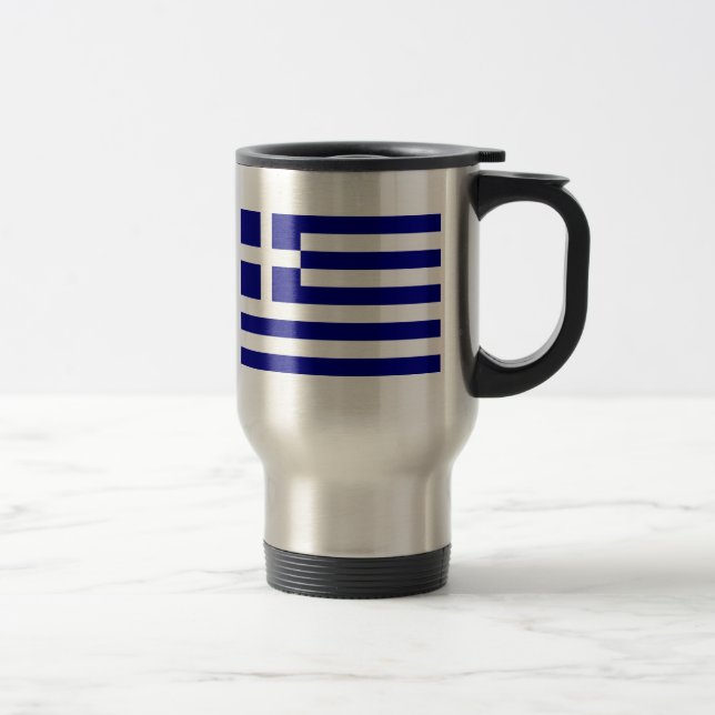 Mug De Voyage Drapeau de la Grèce (Droit)