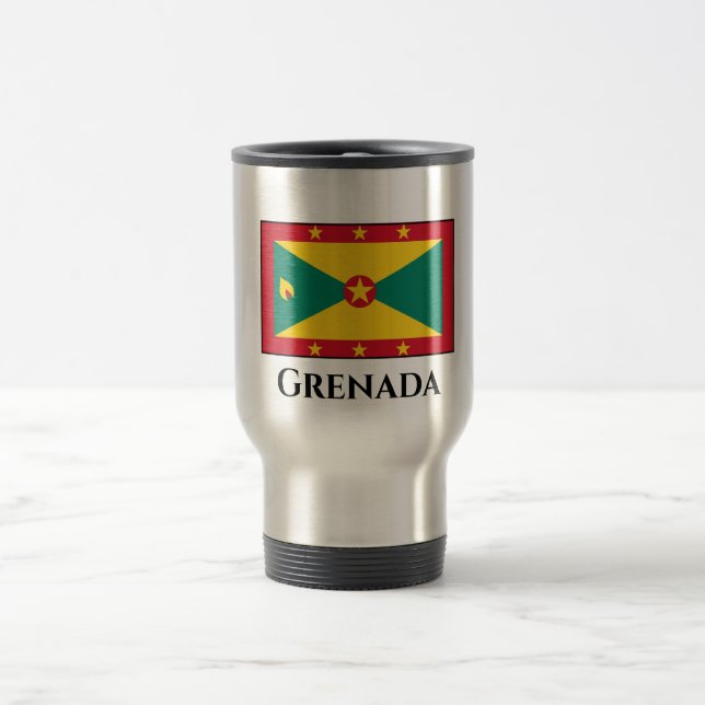 Mug De Voyage Drapeau de la Grenade (Centre)