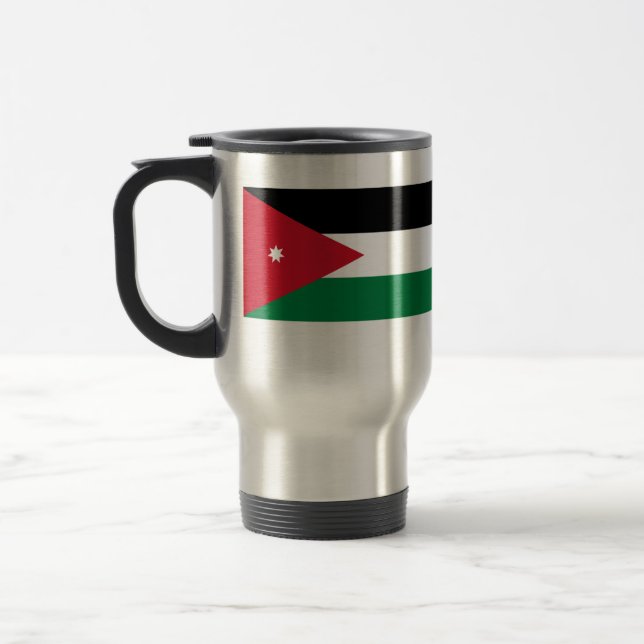 Mug De Voyage Drapeau de la Jordanie, Jersey (Gauche)