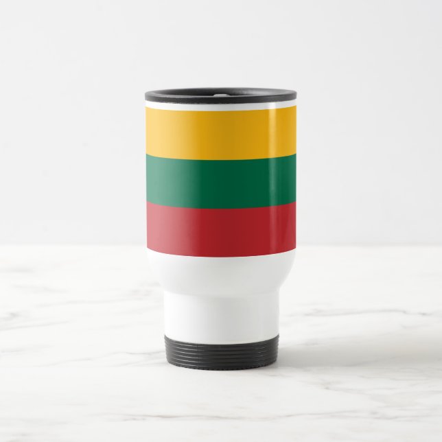 Mug De Voyage Drapeau de la Lituanie (Centre)