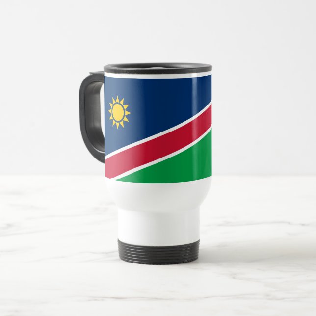 Mug De Voyage Drapeau de la Namibie (Devant gauche)