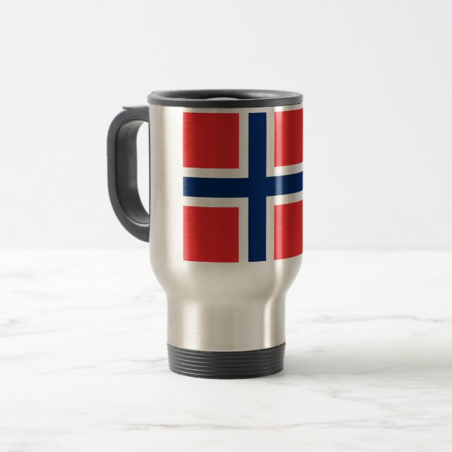 Mug De Voyage Drapeau de la Norvège (Devant gauche)
