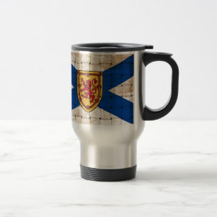 Mug De Voyage Drapeau de la Nouvelle-Écosse en détresse
