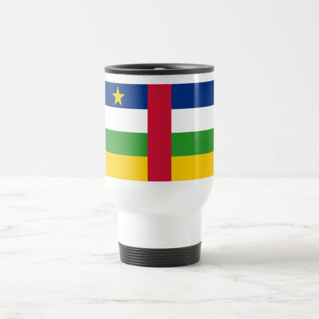 Mug De Voyage Drapeau de la République centrafricaine (Centre)