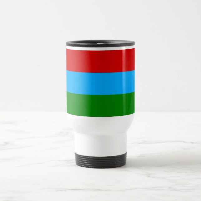Mug De Voyage Drapeau de la République de Carélie (Centre)
