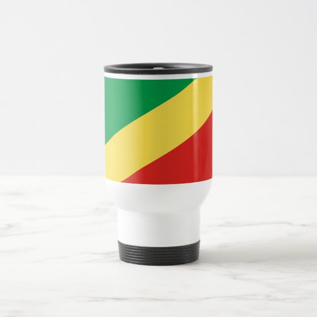 Mug De Voyage Drapeau de la République du Congo (Centre)