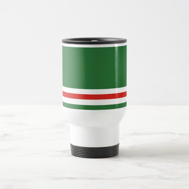 Mug De Voyage Drapeau de la République tchétchène d'Ichkérie (Centre)