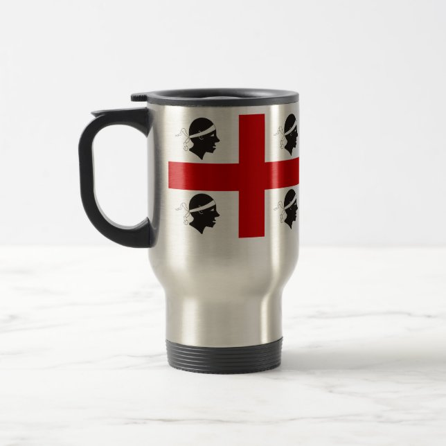 Mug De Voyage Drapeau de la Sardaigne, Italie (Gauche)