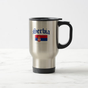 Mug De Voyage Drapeau de la Serbie