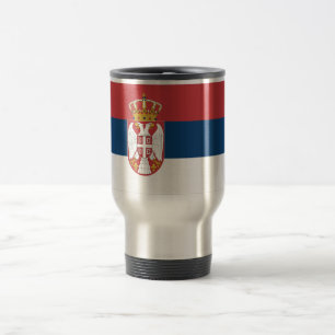 Mug De Voyage Drapeau de la Serbie