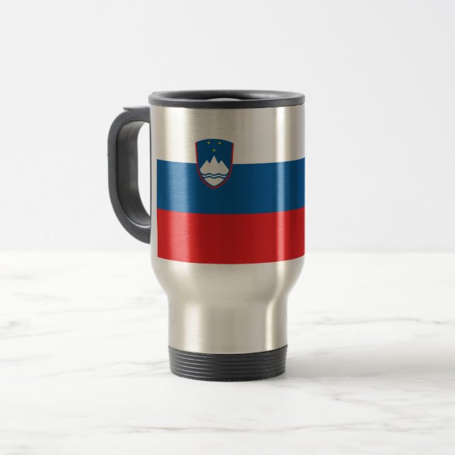 Mug De Voyage Drapeau de la Slovénie (Devant gauche)